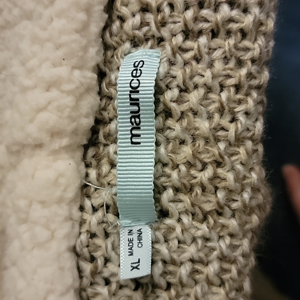 Like New, Knitted Fleece Cardigan - Picture 5 of 5